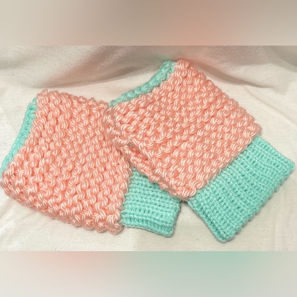 Handmade Hand Crafted Knit fingerless gloves S-XL hands Typing Gloves